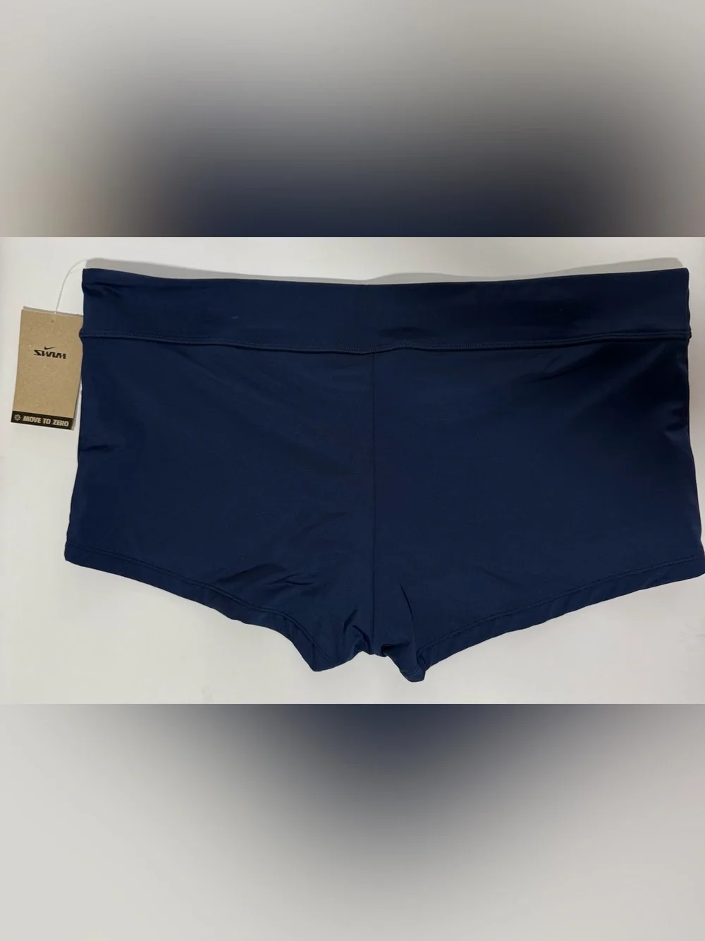 Nike Swim Women’s XXL Navy Blue Boyshort Swim Shorts NWT Swoosh Stretch